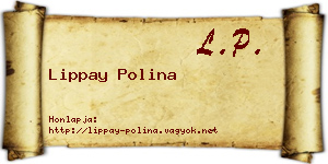 Lippay Polina névjegykártya